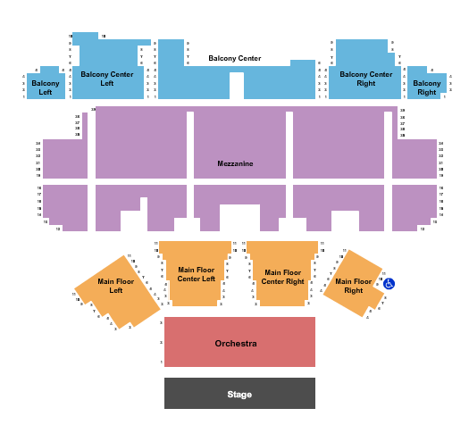 Temple Theater - Meridian Endstage 2 Seating Chart